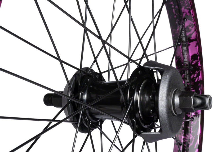 Salt Everest Rear Wheel - 20" Black/Purple Splatter Freecoaster LHD Rear Wheel Salt