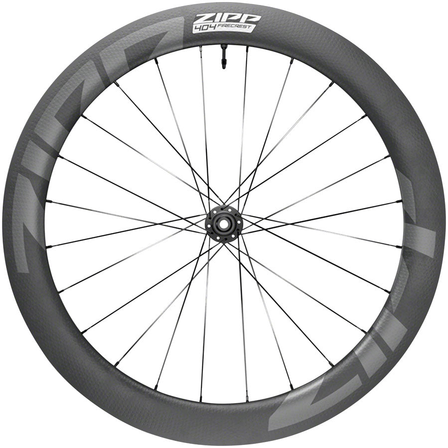 Zipp 404 Firecrest Carbon Front Wheel - 700 12 X 100mm Center-Lock Tubeless BLK A1 Front Wheel Zipp Speed Weaponry