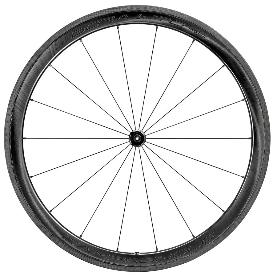 Campagnolo BORA WTO 45 Front Wheel - 700c QR x 100mm Rim Brake 2-Way Fit Dark Label Front Wheel Campagnolo