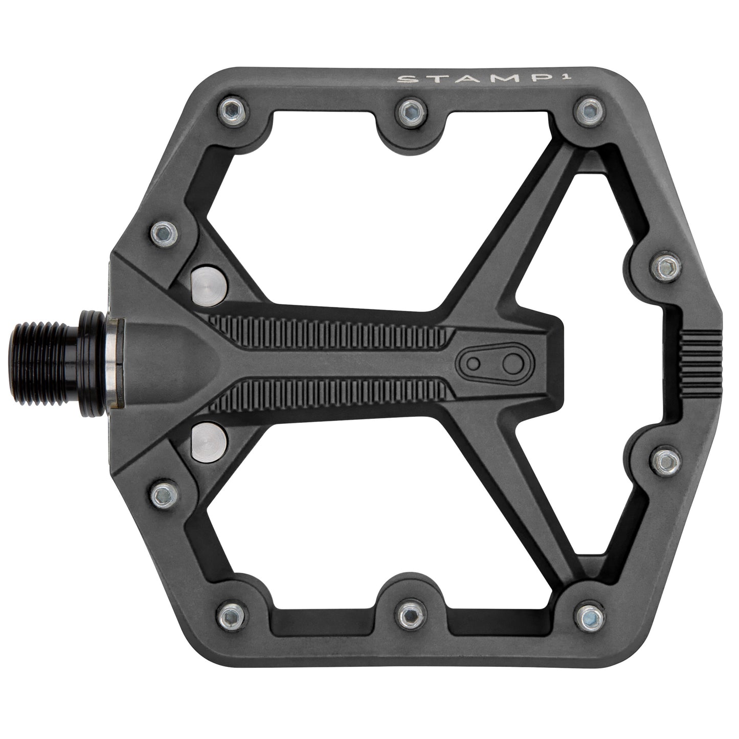 Crank Brothers Stamp 1 Gen 2 Pedals - Platform Composite 9/16" Black Small Pedals Crank Brothers