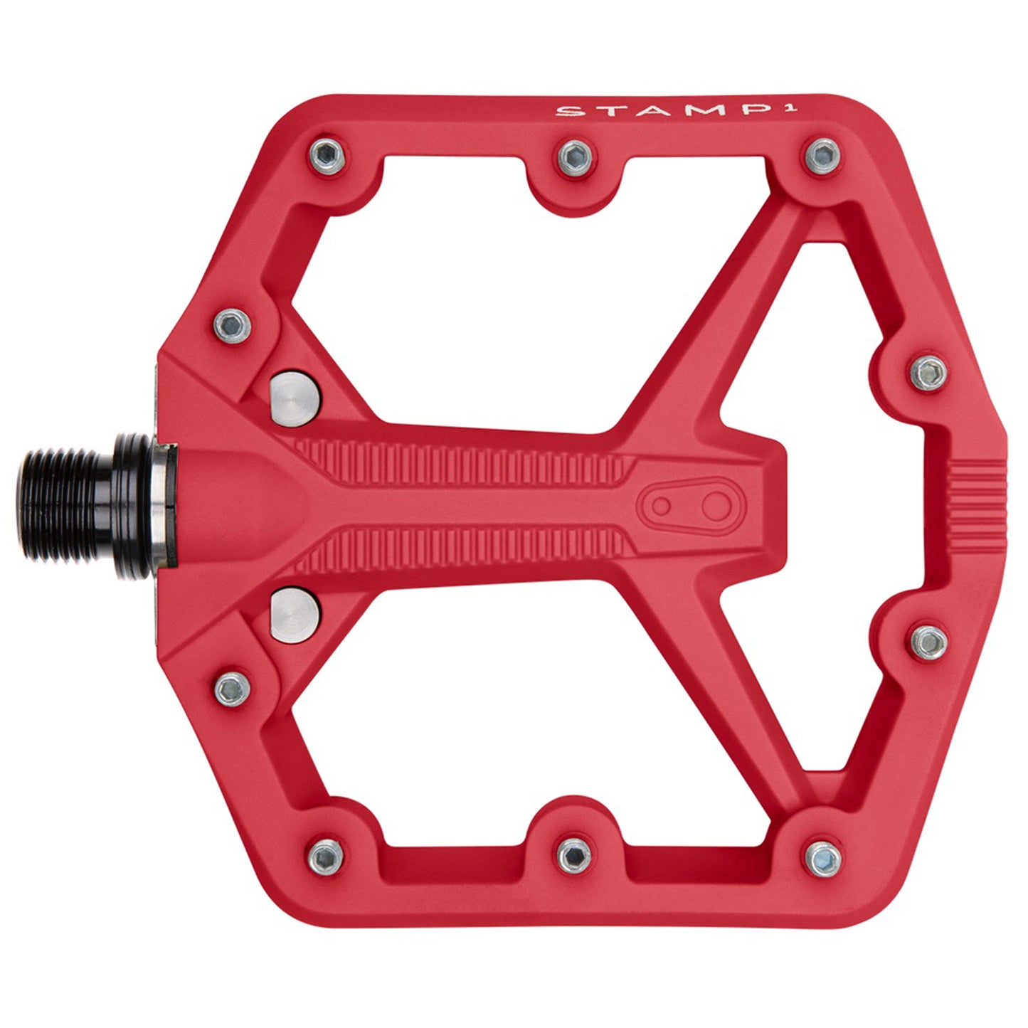 Crank Brothers Stamp 1 Gen 2 Pedals - Platform Composite 9/16" Red Small Pedals Crank Brothers