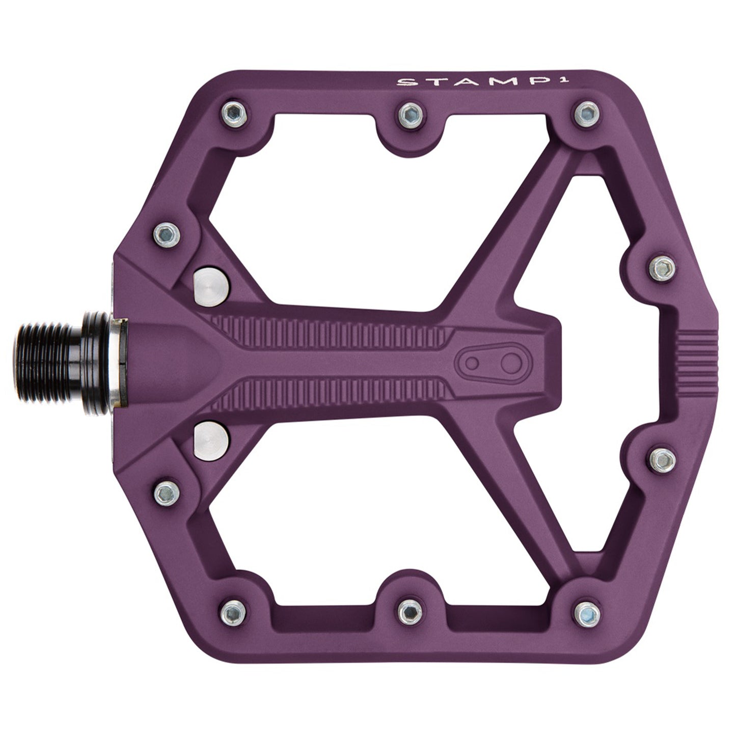 Crank Brothers Stamp 1 Gen 2 Pedals - Platform Composite 9/16" Purple Small Pedals Crank Brothers