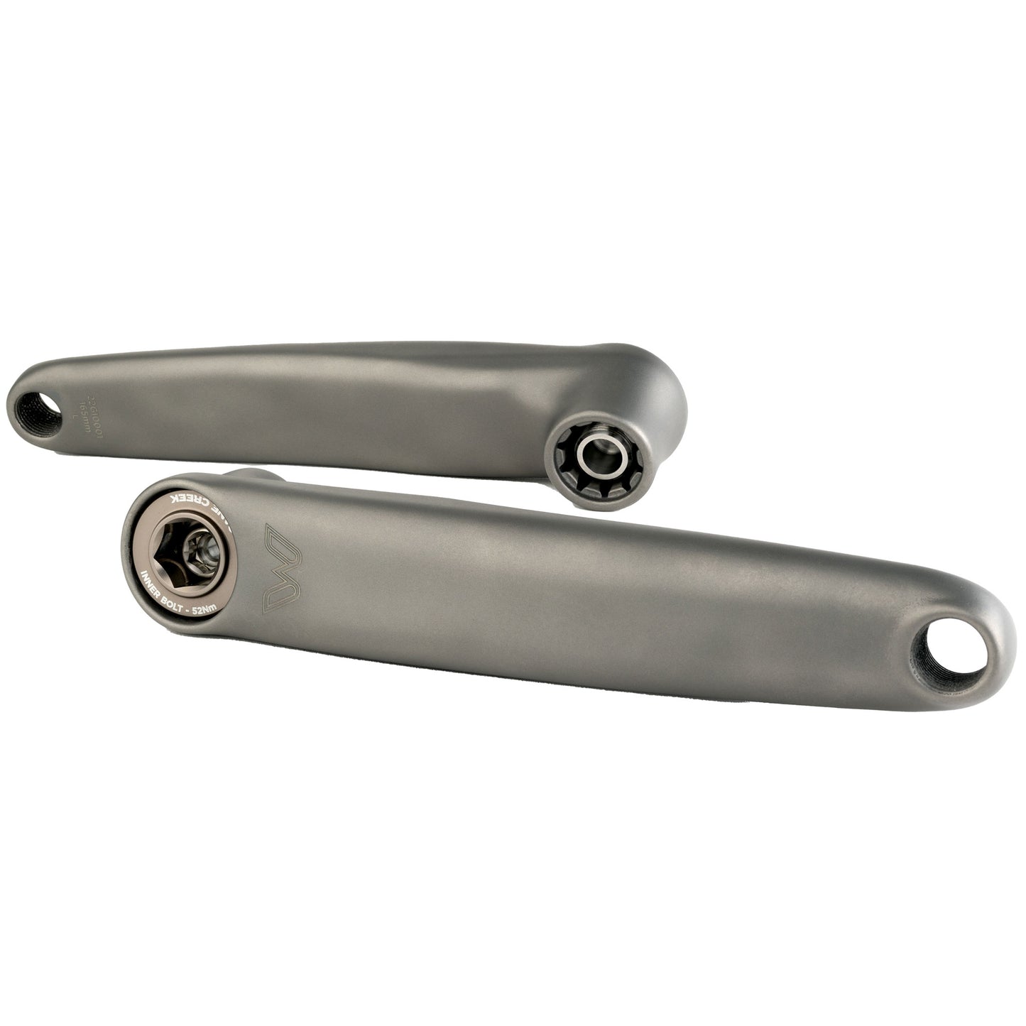 Cane Creek Electric Wings Ebike Crank Arm Set - Titanium 165mm ISIS Spindle Fits Bosch Brose Fazua Ride 50 Panasonic TQ Yamaha Ebike Crankset Cane Creek