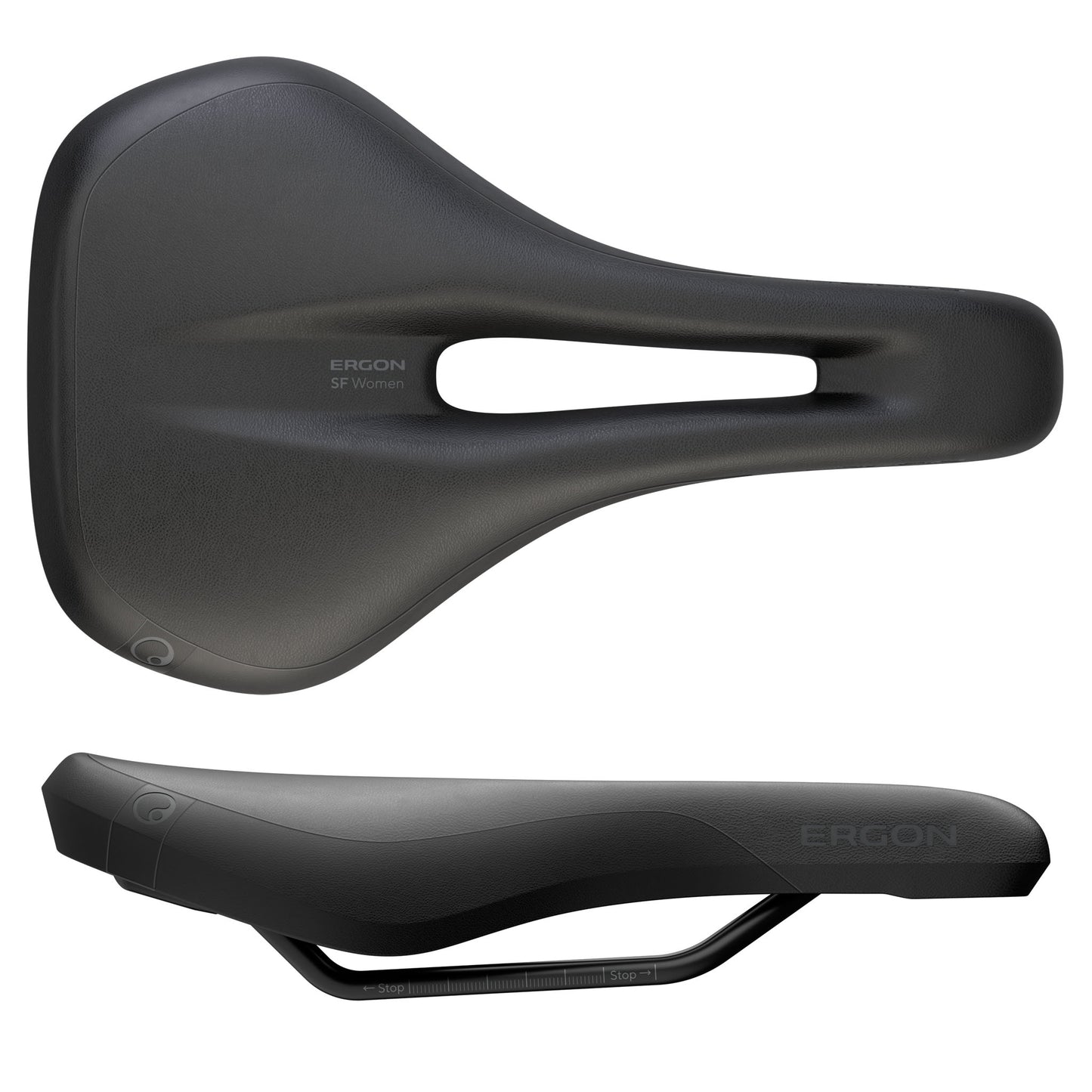 Ergon SF Saddle - Steel Black Womens Small/Medium Saddles Ergon