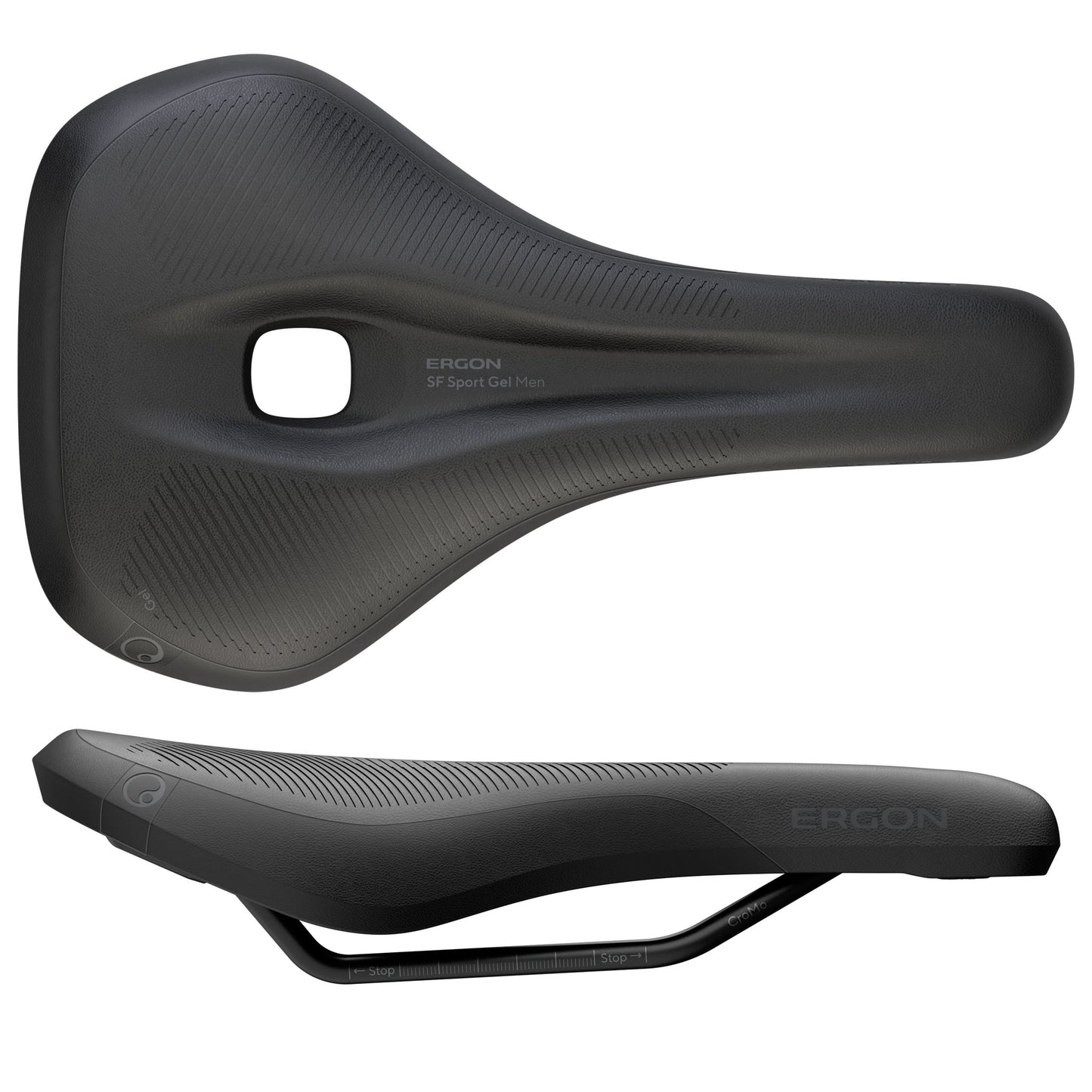 Ergon SF Sport Gel Saddle - Chromoly Black Mens Small/Medium Saddles Ergon
