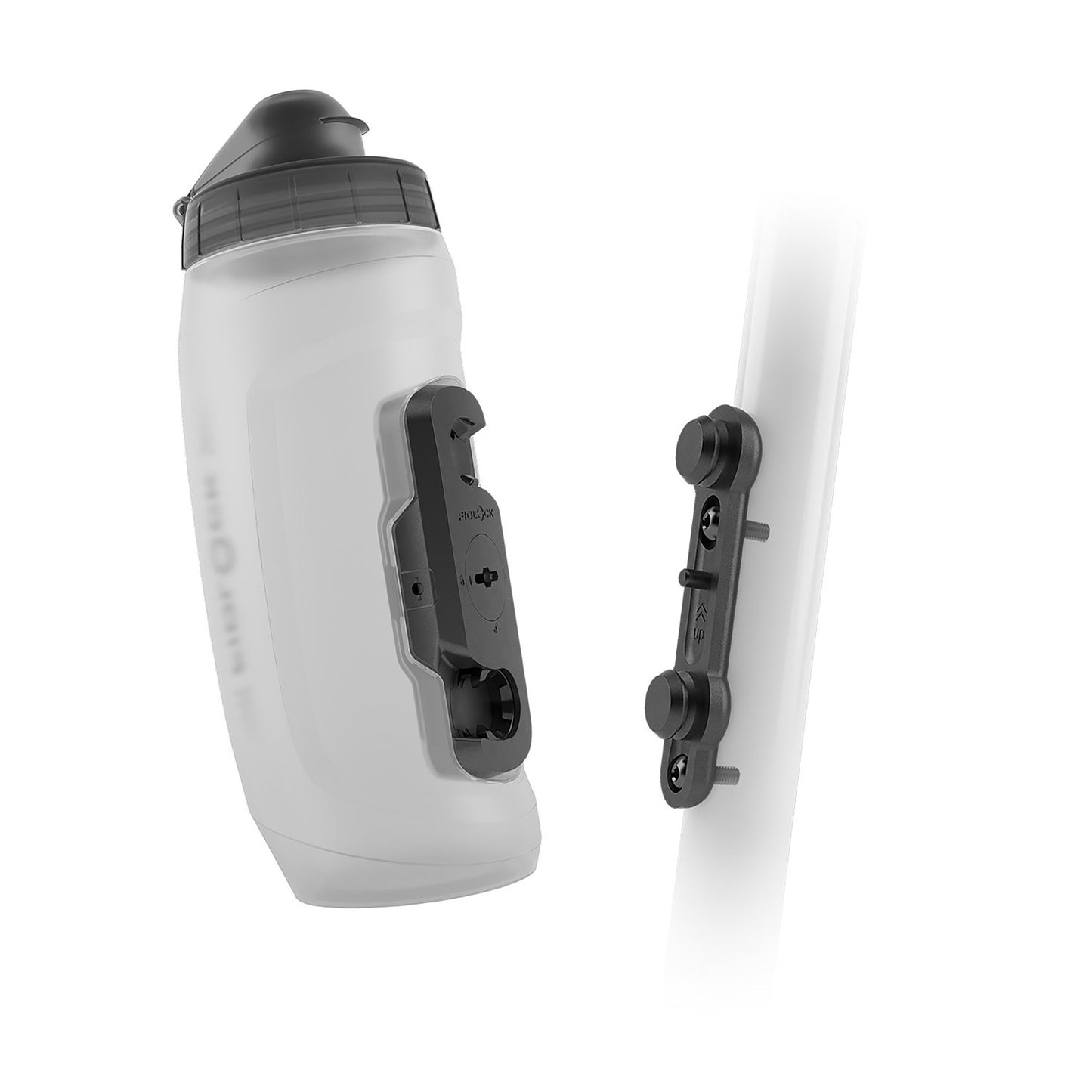 Fidlock TWIST Water Bottle Cage Set - Bike Base Mount Bolt-On 590ml Clear Water Bottles FIDLOCK