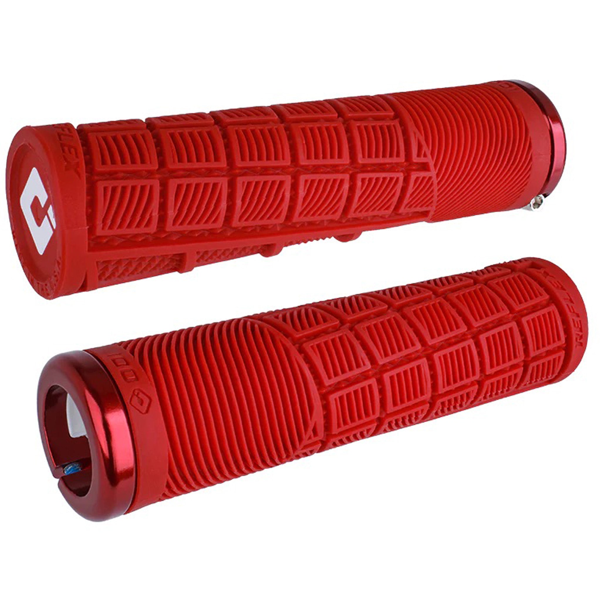 ODI Reflex Grips White/Red Lock-On B-OD4101 - Main Image