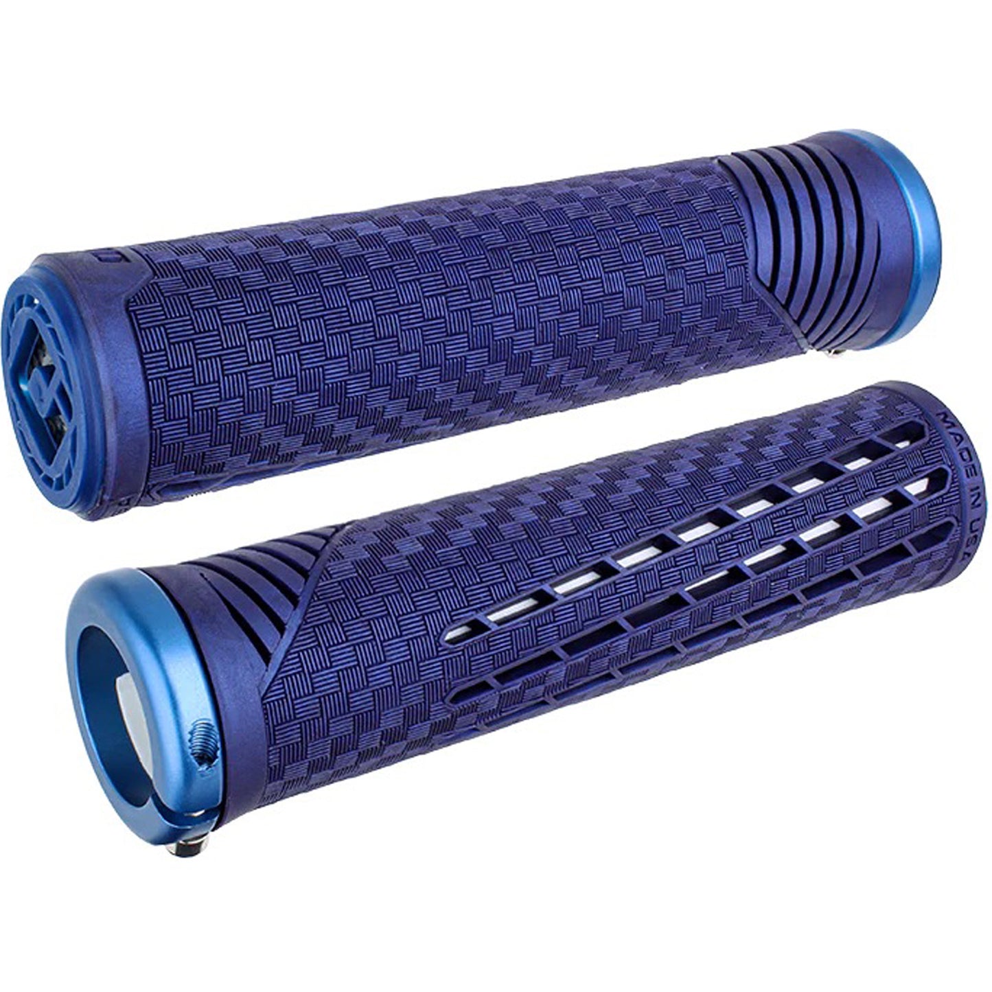 ODI CF V2.1 Grips - Blue Lock-On Grips ODI