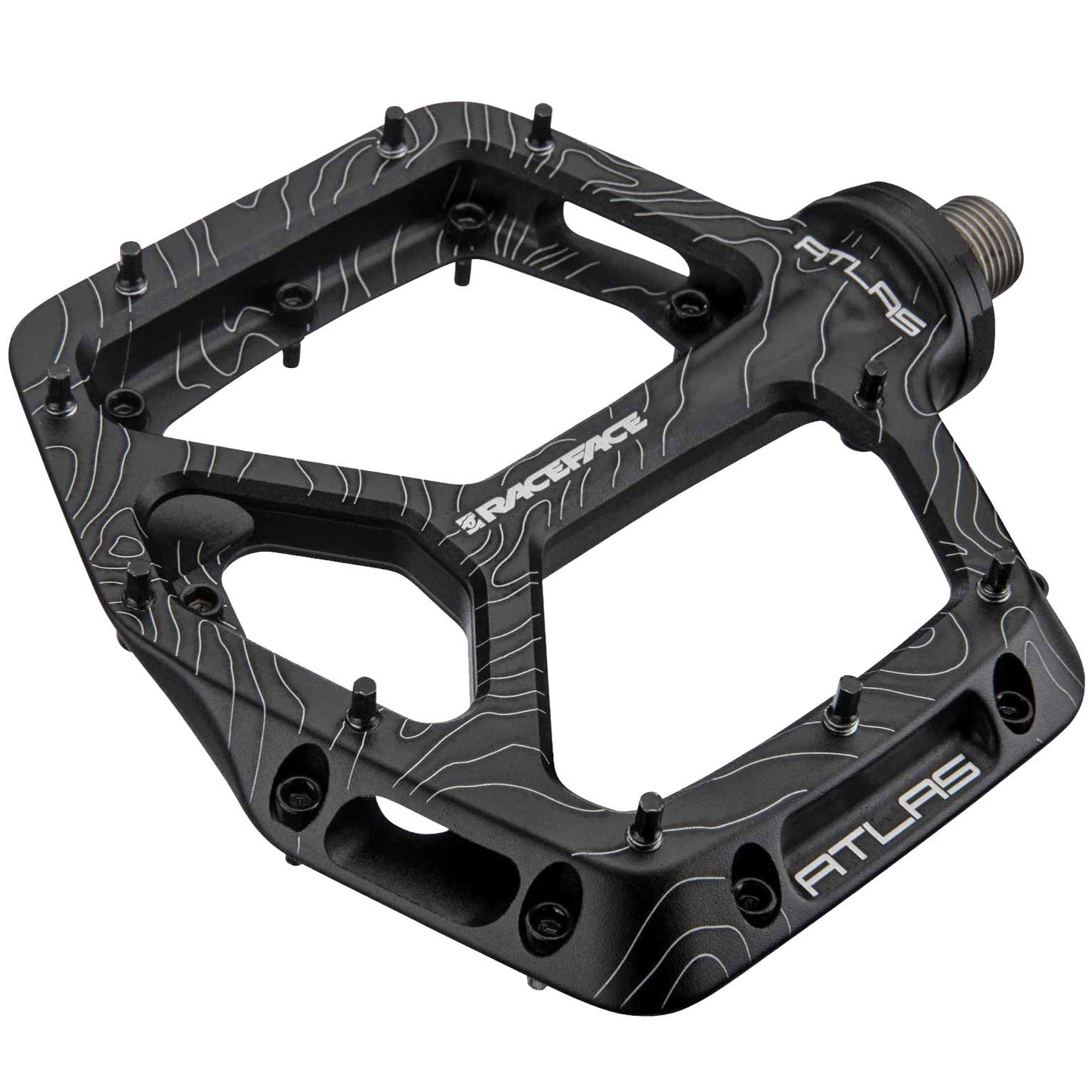 RaceFace Atlas Pedals - Platform Aluminum 9/16" Black Pedals Race Face