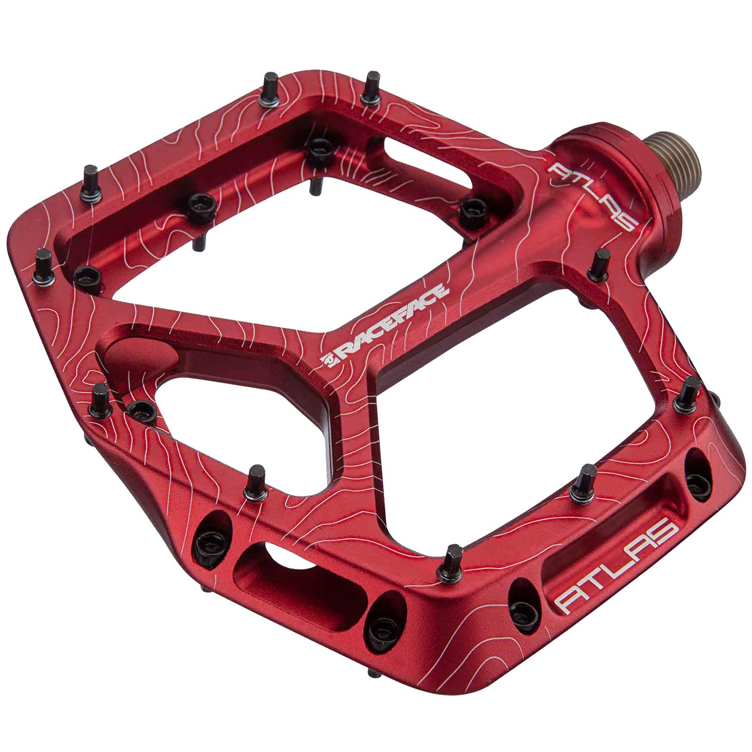 race face atlas pedals Atlas Platform Pedals Red