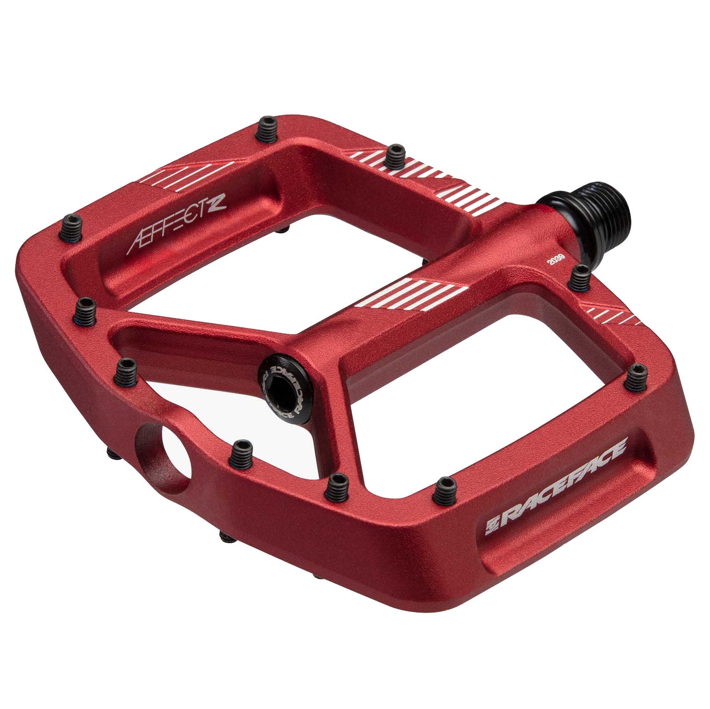 RaceFace Aeffect R Pedals - Platform Aluminum 9/16" Red Pedals Race Face