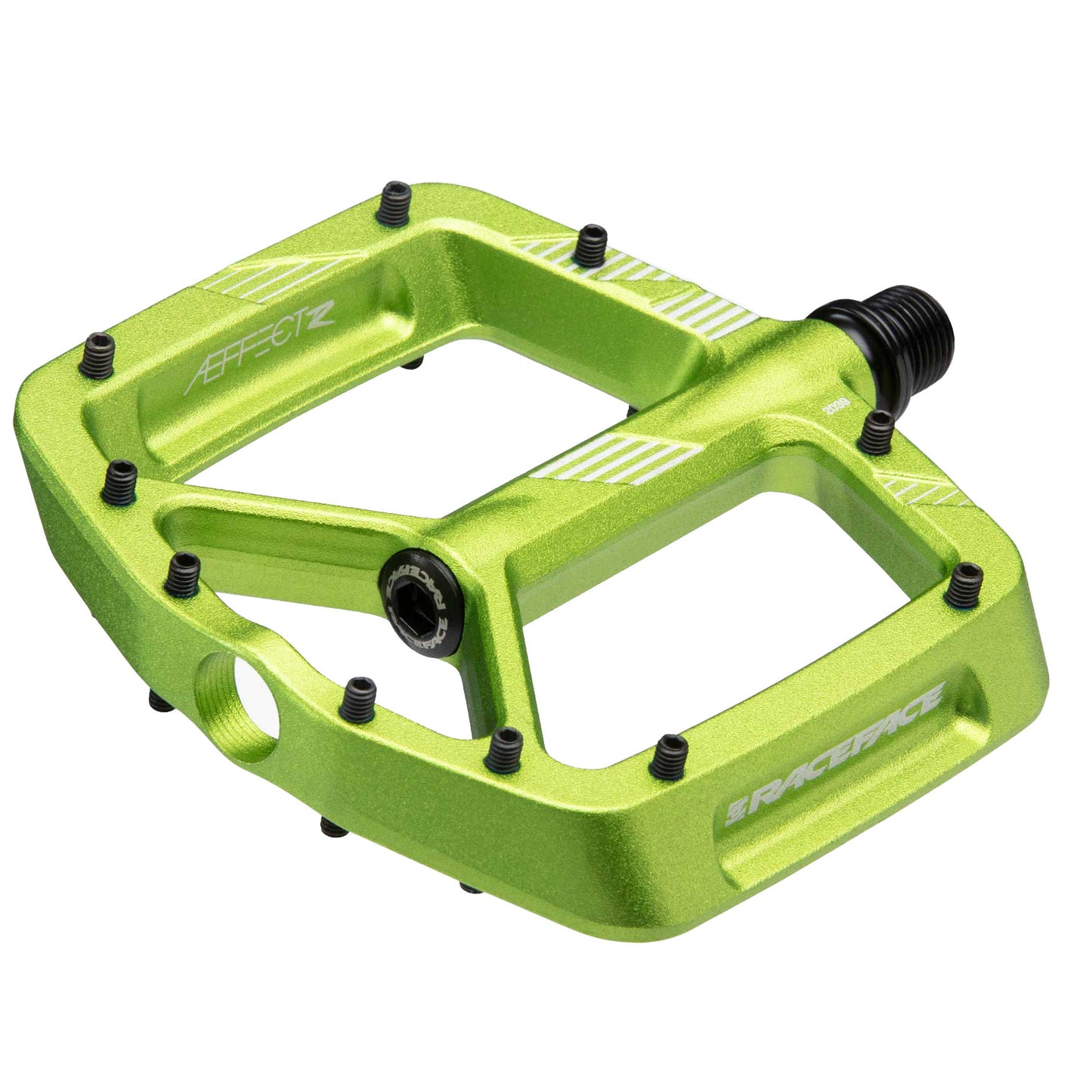 RaceFace Aeffect R Pedals - Platform Aluminum 9/16" Green Pedals Race Face