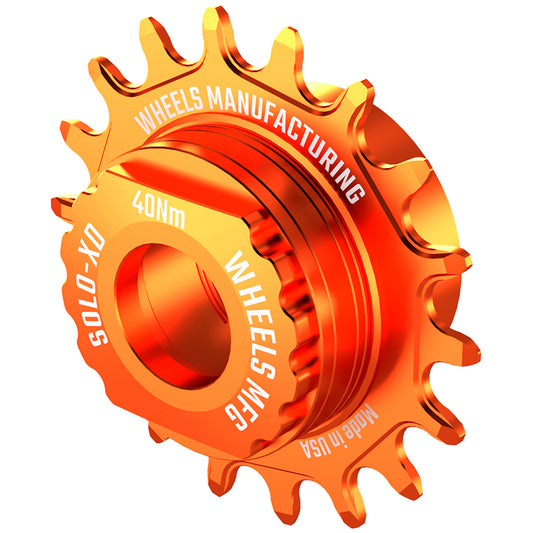 Wheels Manufacturing SOLO-XD XD/XDR Single Speed Conversion Kit - 18t For SRAM XD/XDR Freehub Orange Driver and Single Cog Wheels Manufacturing   