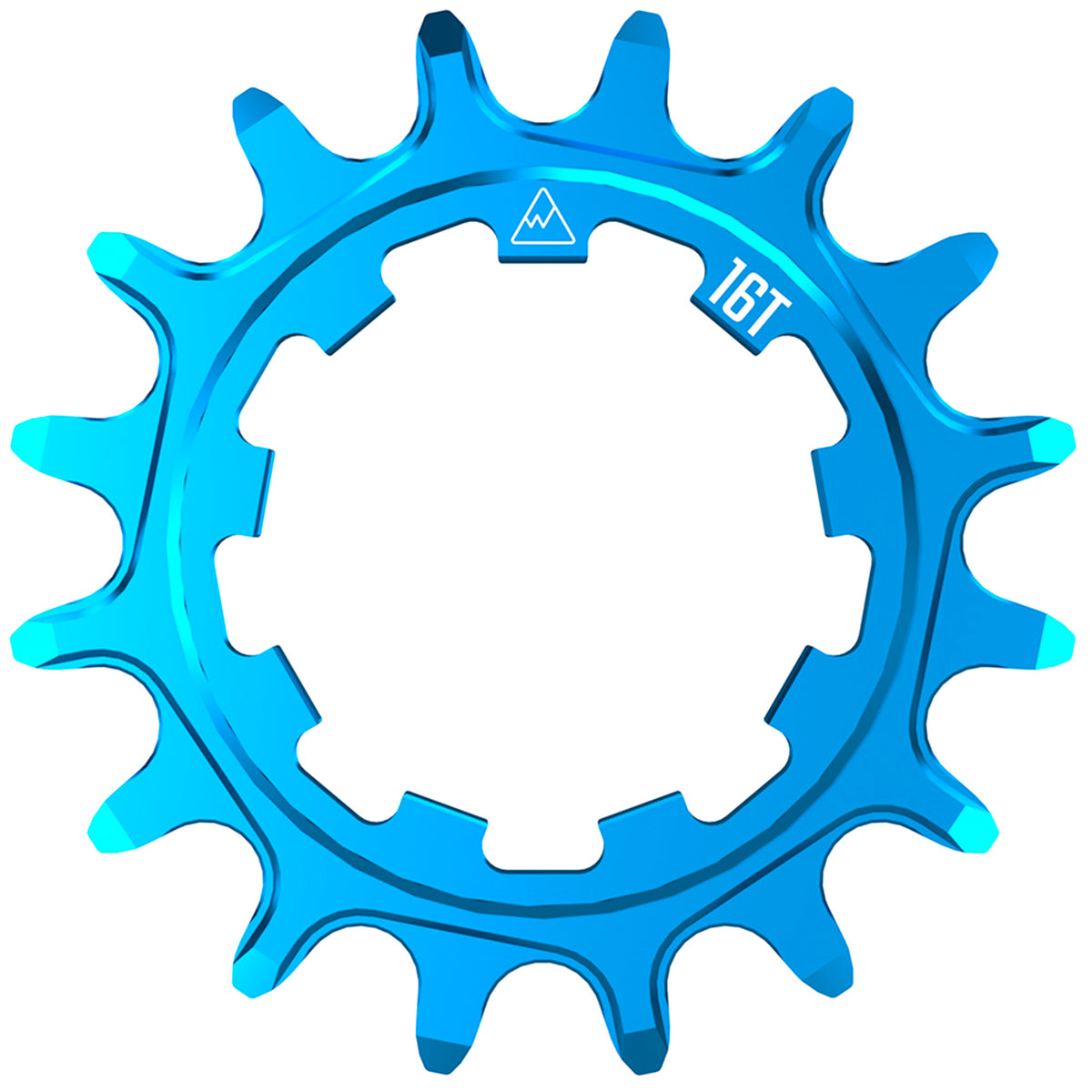 Wheels Manufacturing SOLO-XD Cog - 16t Teal Driver and Single Cog Wheels Manufacturing