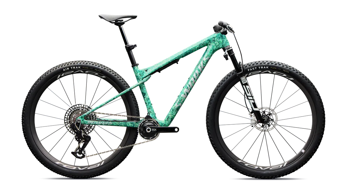 S-Works Epic World Cup - SRAM XX SL AXS, RockShox Ultimate Flight Attendant - Gloss Oasis Multi Impasto / S