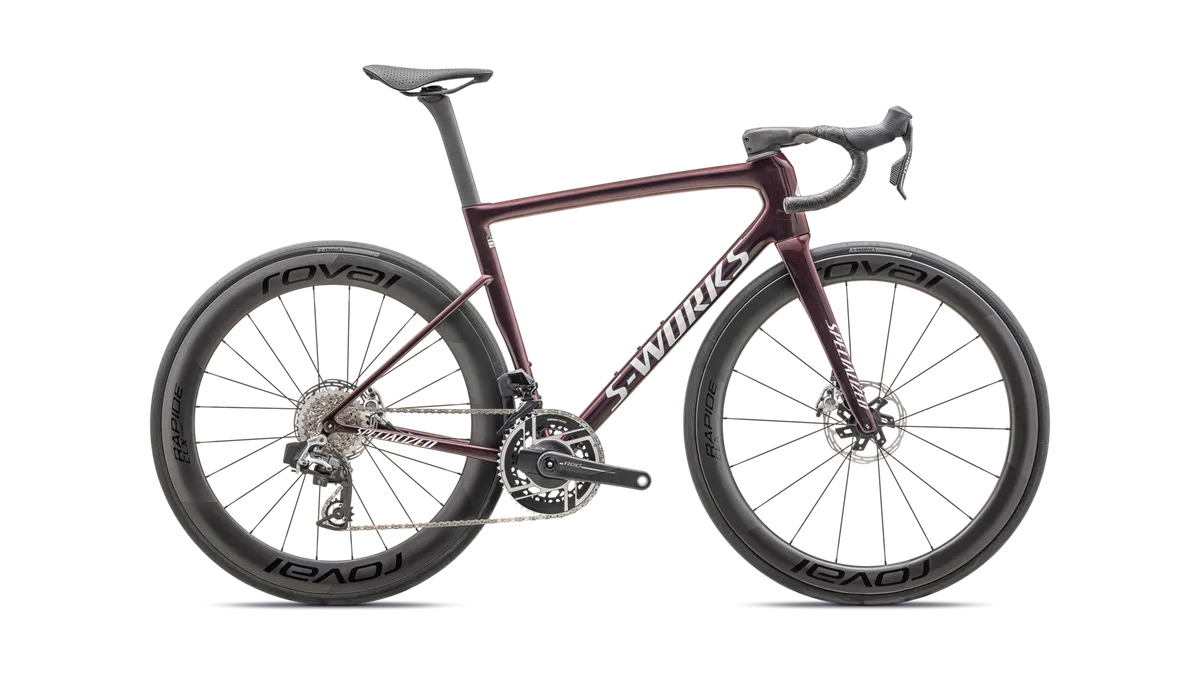 S-Works Tarmac SL8 – SRAM RED AXS - Gloss Solidity / Red To Black Pearl / Metallic White Silver / 44