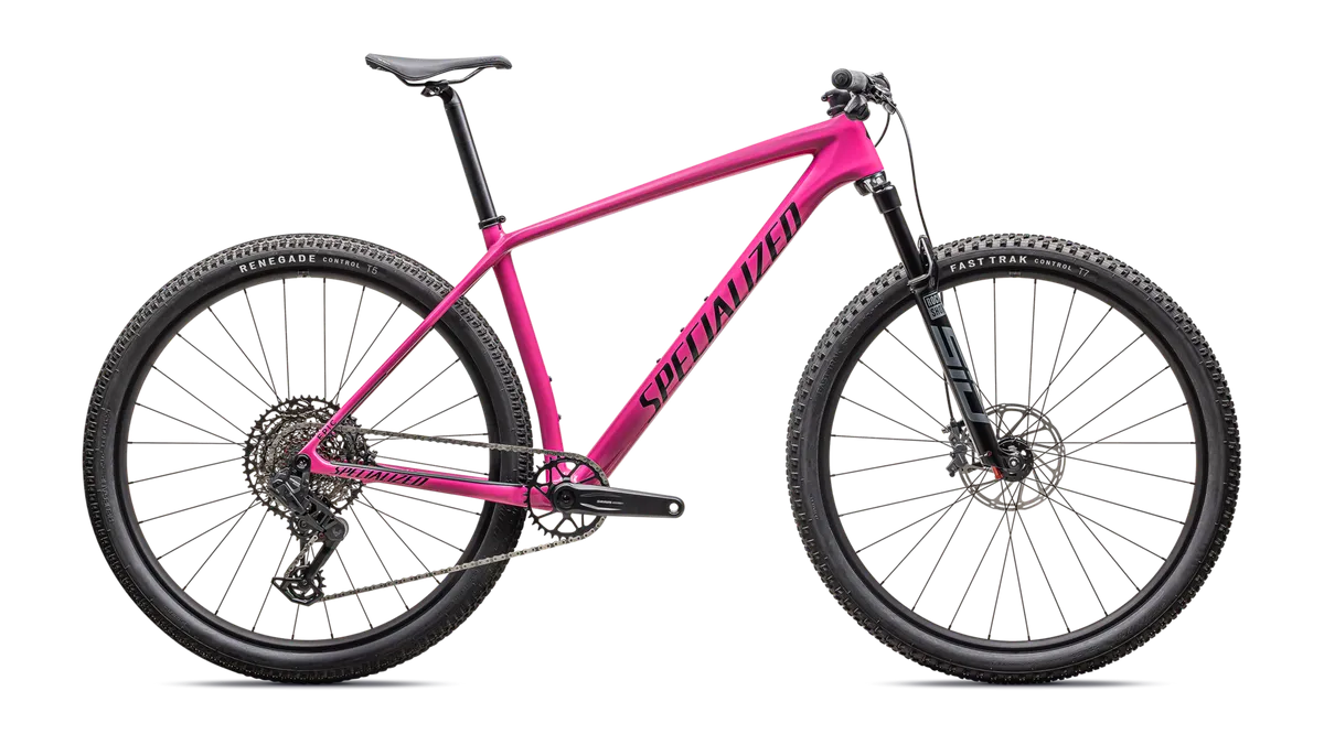 Epic Hardtail Comp - SRAM S-1000 AXS, RockShox SID SL - Gloss Rebel Pink / Obsidian / XS