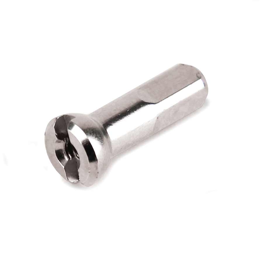Sapim Polyax Brass Nipples Silver 2mm (14G) 12mm Bag of 100