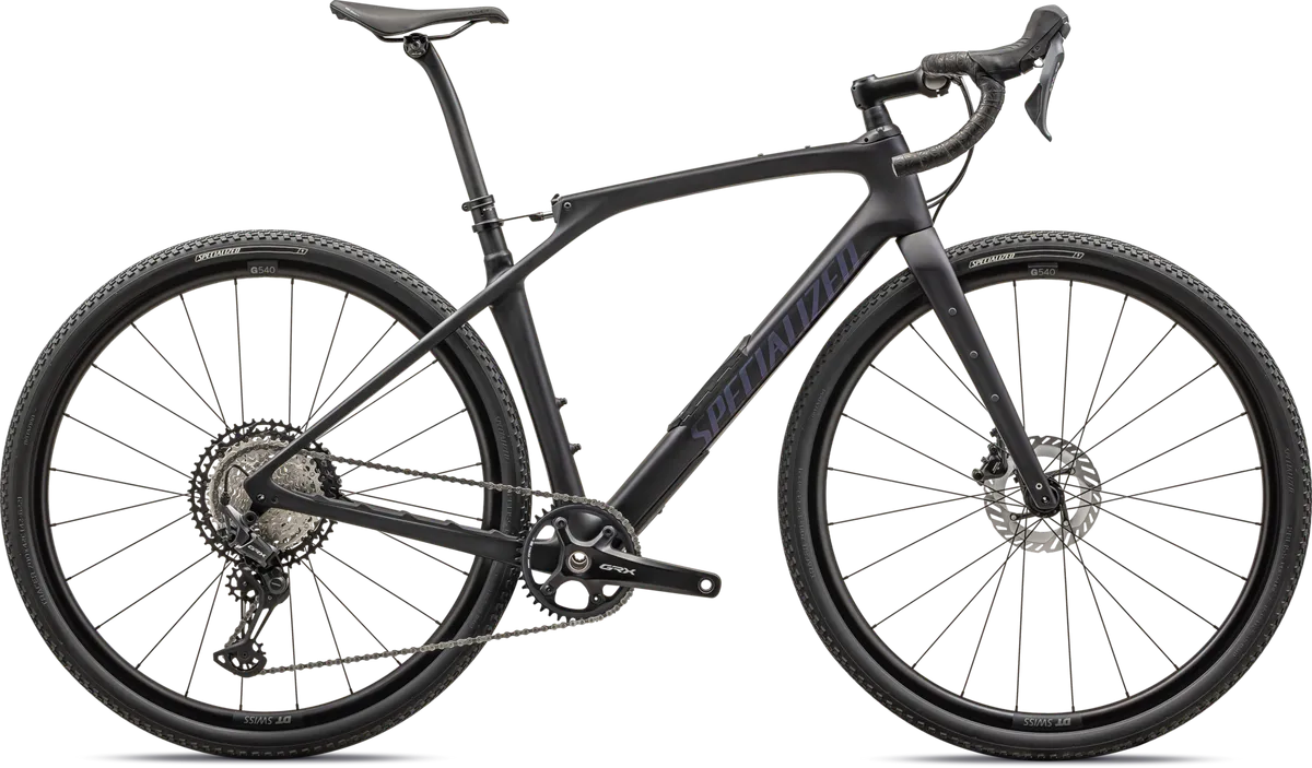 Diverge STR Comp - Shimano GRX - Satin Metallic Midnight Shadow / Violet Ghost Pearl / 49