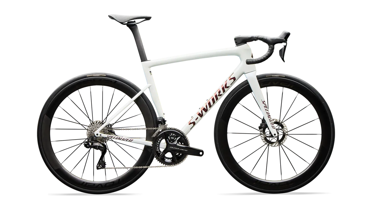S-Works Tarmac SL8 - Shimano Dura-Ace Di2 - Gloss Metallic White Silver / 44