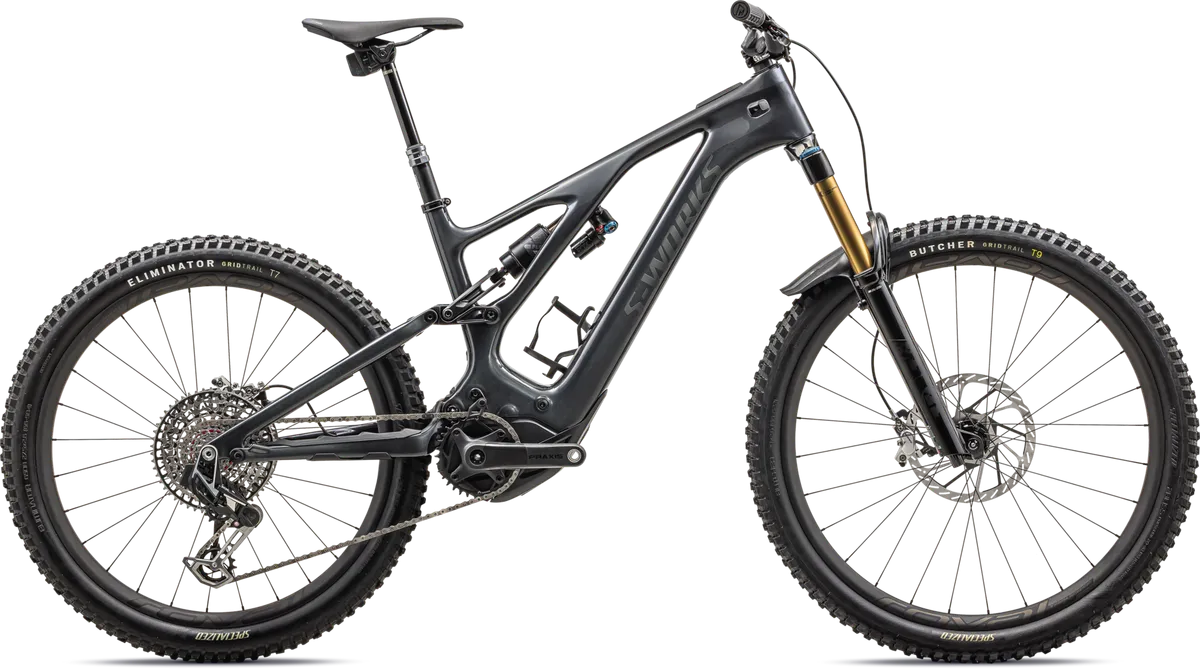S-Works Turbo Levo 3 T-Type - GLOSS BLACK LIQUID METAL / SATIN BLACK CHROME FOIL / S2