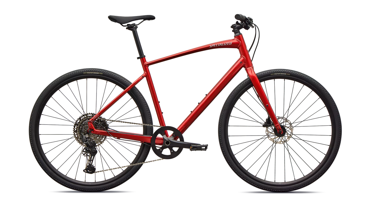 2026 Specialized Sirrus X 3.0 Km Bike Gloss Cayenne Metallic / Dolomite Metallic Frost Reflective M [b2bsync]