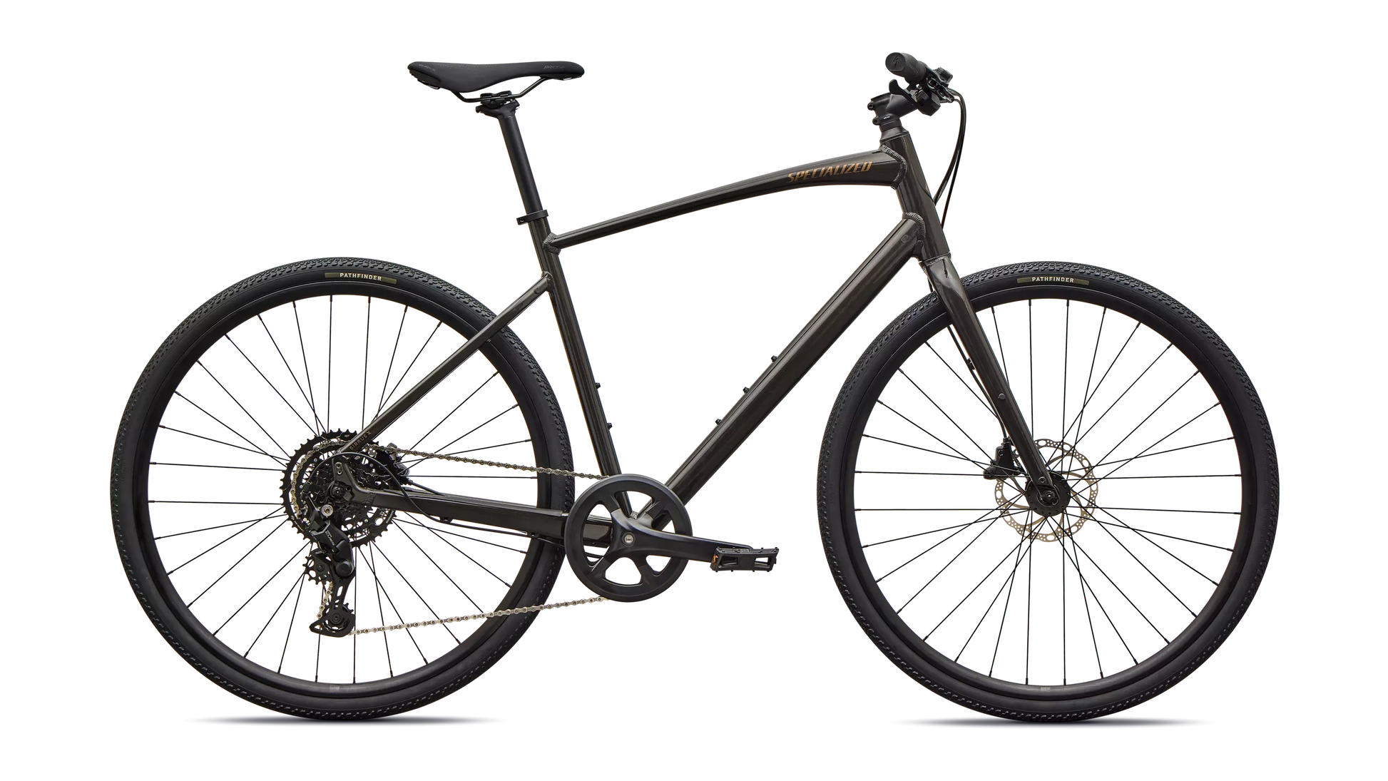 2026 Specialized Sirrus X 3.0 Km Bike Satin Metallic Obsidian / Burnt Gold Metallic Frost Reflective M [b2bsync]