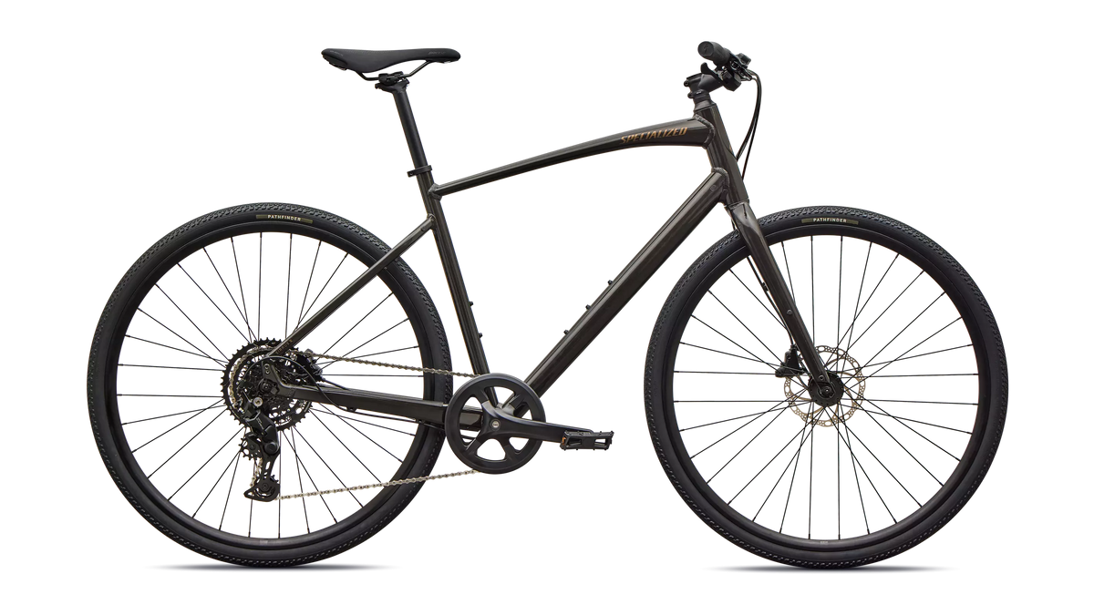 2026 Specialized Sirrus X 2.0 Km Bike Gloss Metallic Obsidian / Burnt Gold Metallic Frost Reflective L [b2bsync]