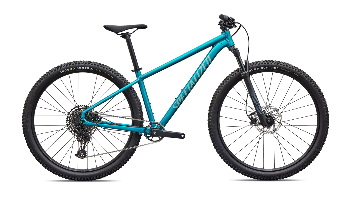 2027 Specialized Rockhopper Comp Bike Gloss Teal Tint Aluminum / Agave Grey S - 27.5 [b2bsync]