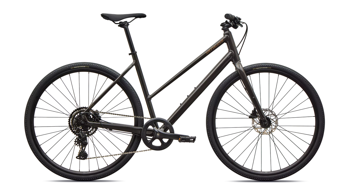 2027 Specialized Sirrus X 2.0 St Bike Gloss Metallic Obsidian / Burnt Gold Metallic Frost Reflective M [b2bsync]