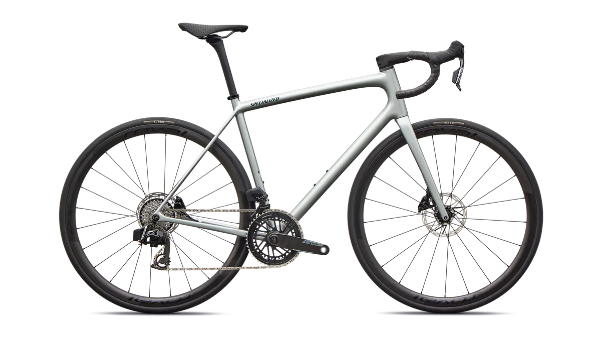Aethos 2 Pro - SRAM Force AXS - Gloss Shadow Silver / 49