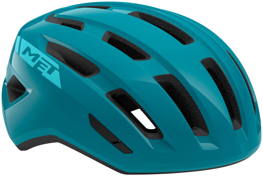 MET Miles Mips Helmet - Teal Glossy Medium/Large