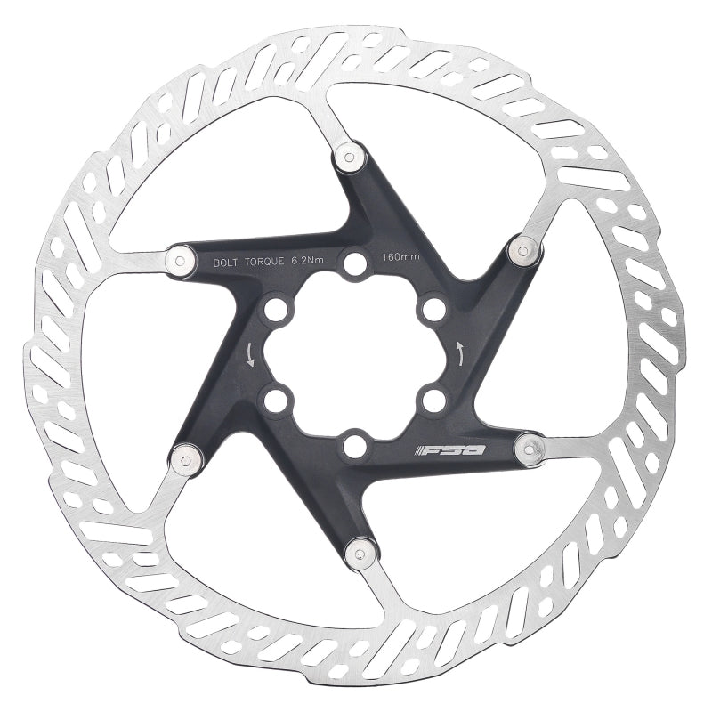 FSA K-Force 2-PC DB Rotor 160mm - Silver