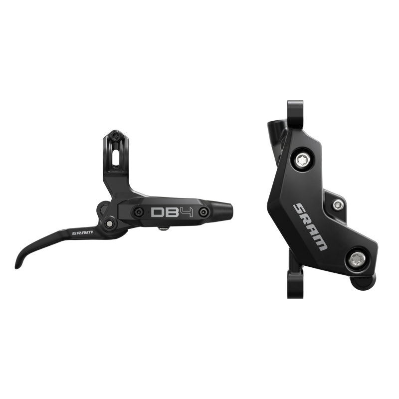 SRAM DB4 Disc Brake Lever - Left Front Rear 2000mm Hose Post Mount 4-Piston Aluminum Lever Diffusion BLK A1