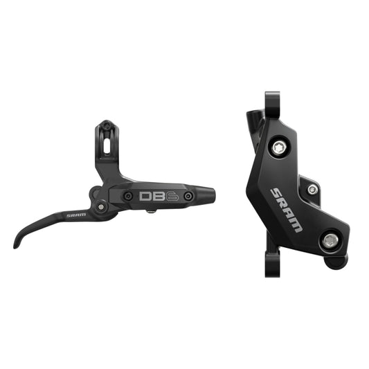 SRAM DB6 Disc Brake Lever - Left Front Rear 2000mm Hose Post Mount 4-Piston Aluminum Lever Diffusion BLK A1