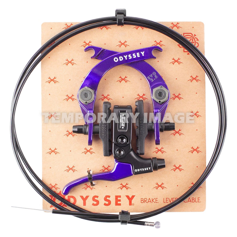 Odyssey EVO 2.5 U-Brake and Lever Kit - Anodized Purple