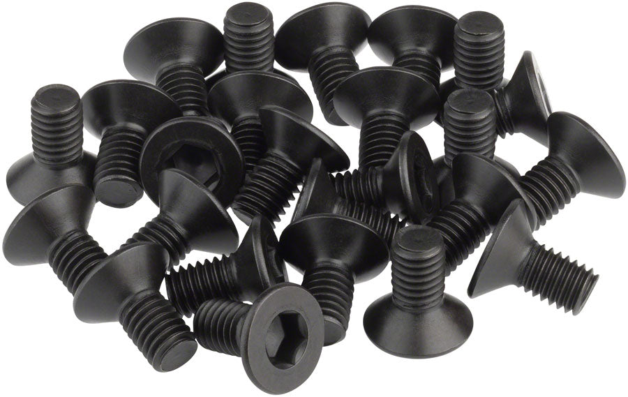 BikeFit Cleat Screws 25-Pack 10mm SPD / MTB Compatible Countersunk 4mm Hex M5 X 0.8