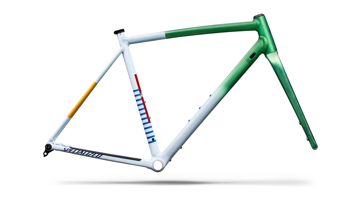 Crux DSW Frameset - D'Aluisio Smartweld Alloy - Oasis Tint Flake Silver Mist / 49