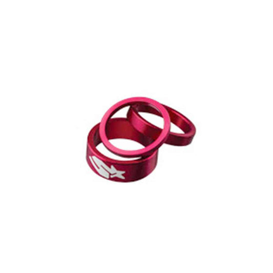 Spank Headset Spacer Kit 3/6/12mm Set - Red