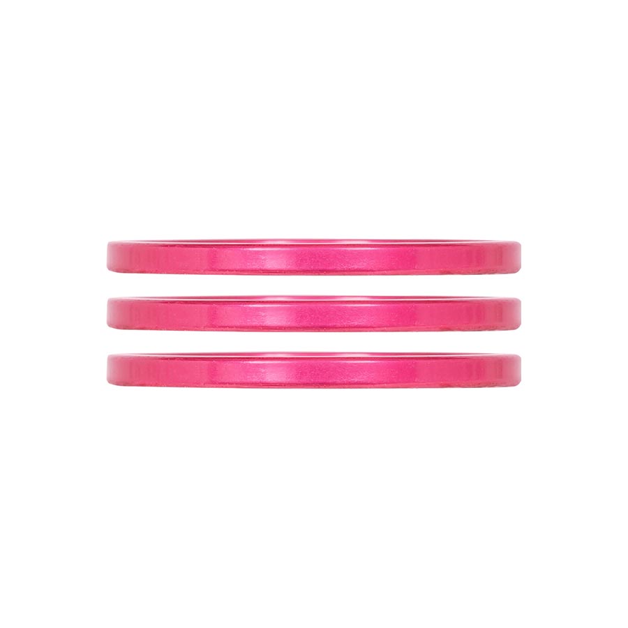 Industry Nine iRiX Headset Spacer 1-1/8 Height: 2.5mm Aluminum Pink 3pcs