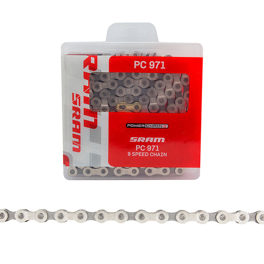 SRAM PC-971 Chain - 9-Speed 114 Links Silver/Gray