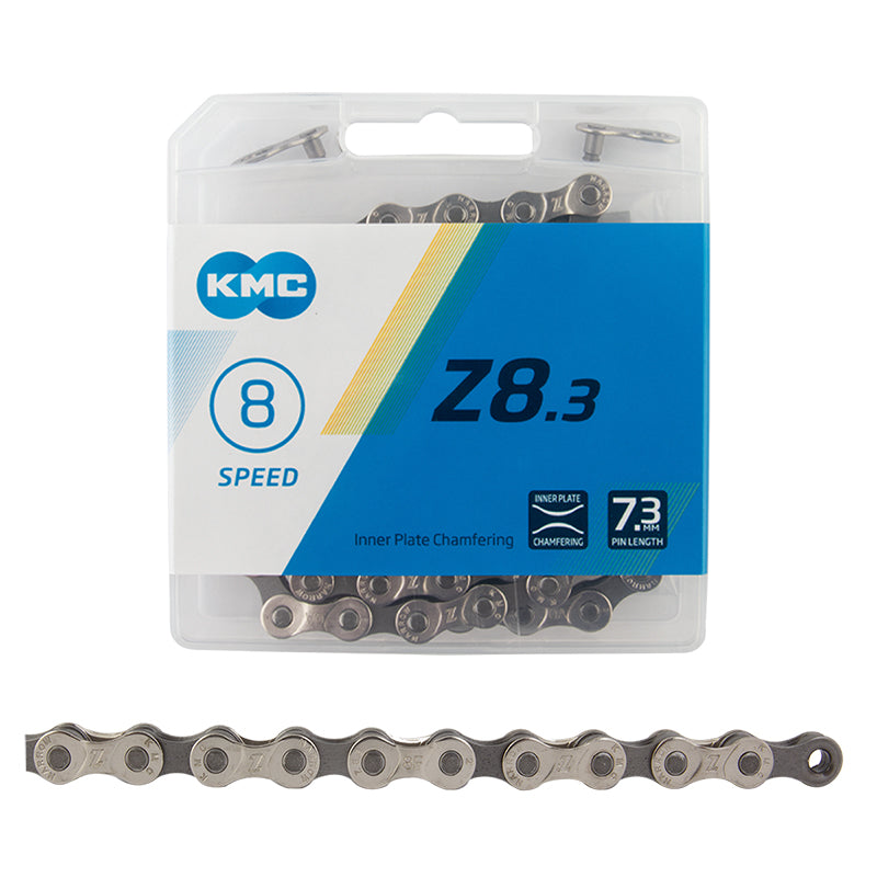 KMC Z8.3 Chain - 8-Speed 116 Links Gray