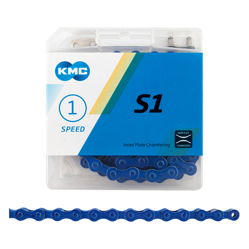 KMC S1 Chain Single Speed 1/8 Links: 112 Dark Blue