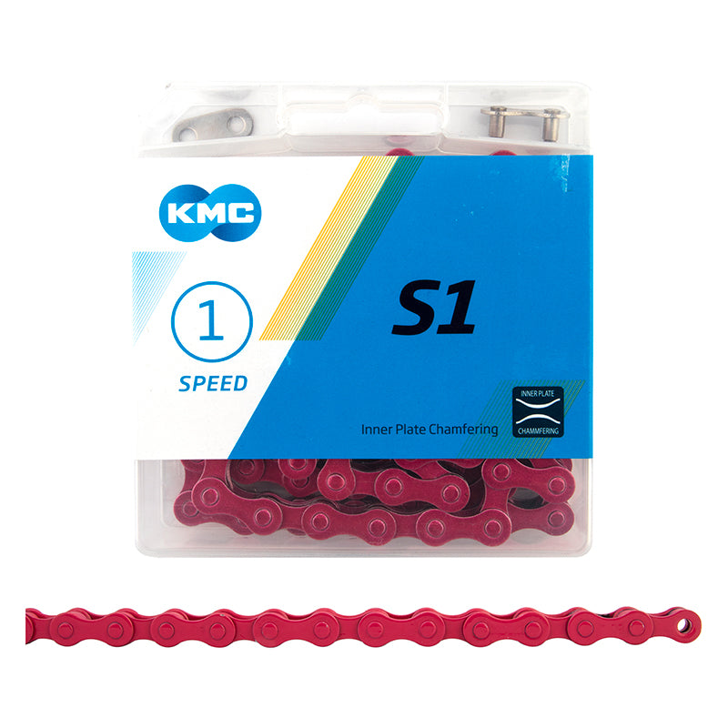 KMC S1 Chain Single Speed 1/8 Links: 112 Pink