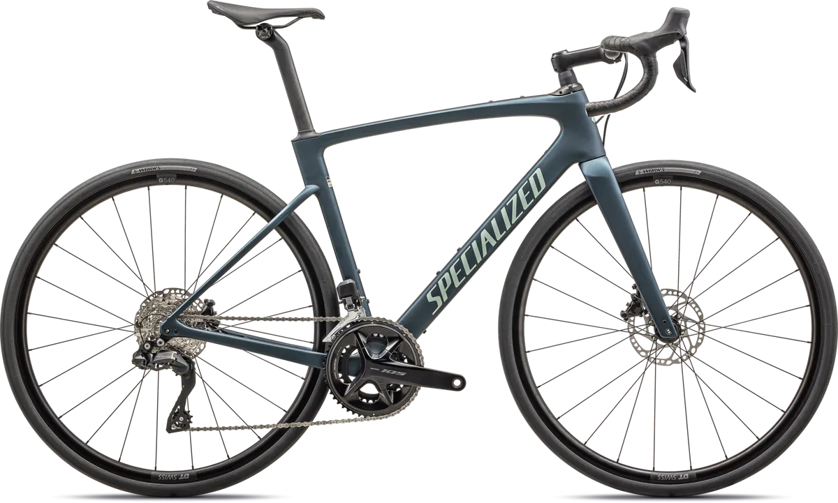 Roubaix SL8 Comp - Shimano 105 - SATIN METTALIC DEEP LAKE/WHITE SAGE METALLIC / 44