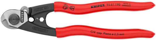 Knipex Wire Rope Shears - Polished Forged Steel 7 1/2"