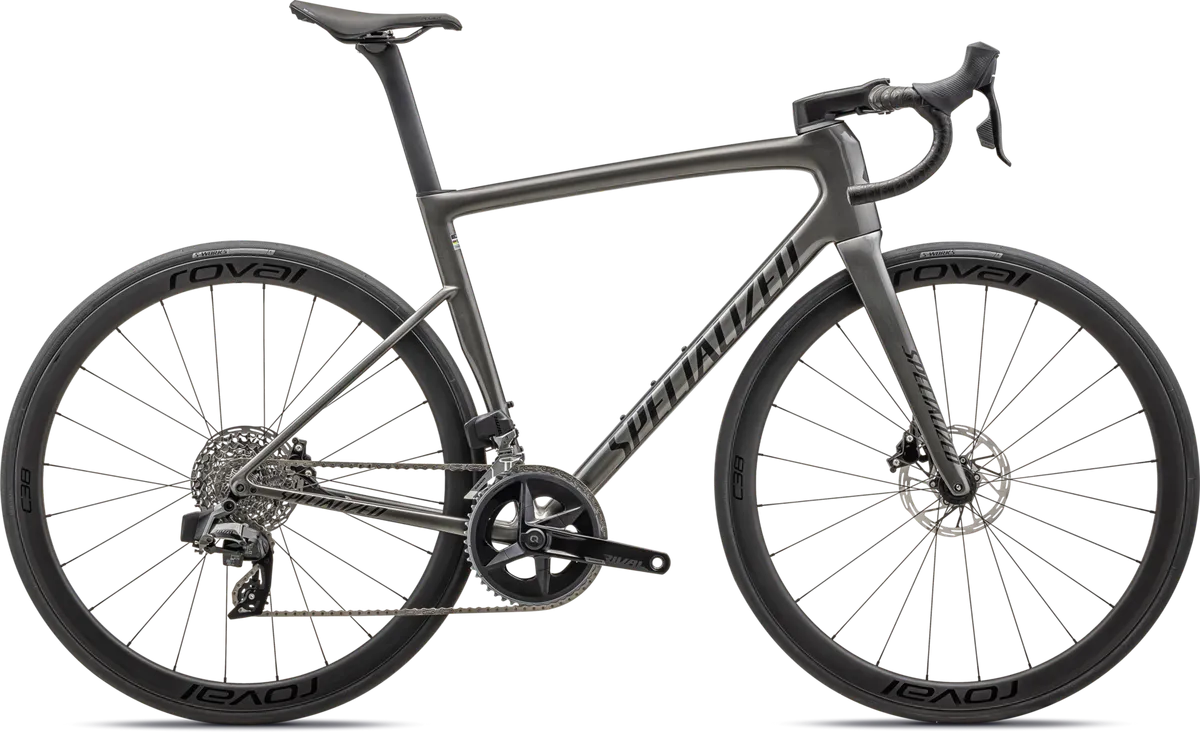 Tarmac SL8 Expert - SRAM Rival AXS - GLOSS SMOKE / OBSIDIAN / 44