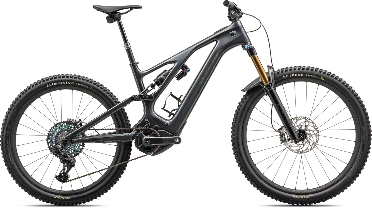 S-Works Turbo Levo 3 - GLOSS BLACK LIQUID METAL / SATIN BLACK CHROME FOIL / S2