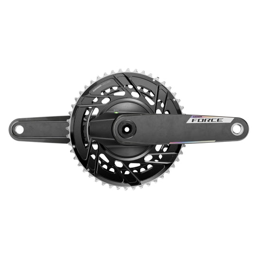 SRAM Force 2x Powermeter E1 Power Meter Crankset Speed: 12 Spindle: 28.99mm BCD: Thread Mount 50/37 DUB 160mm Black Road