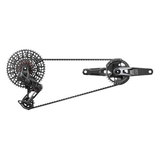 SRAM X0 T-Type Eagle Transmission Groupset - 165mm Crank 32t Chainring AXS POD Controller 10-52t Cassette Rear Derailleur Chain V2